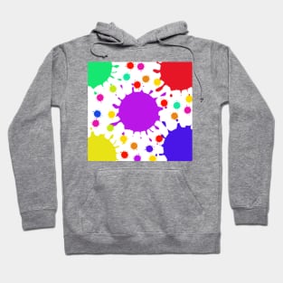 COLORFUL WATERCOLOR SPLATTER PATTERN BACKGROUND Hoodie